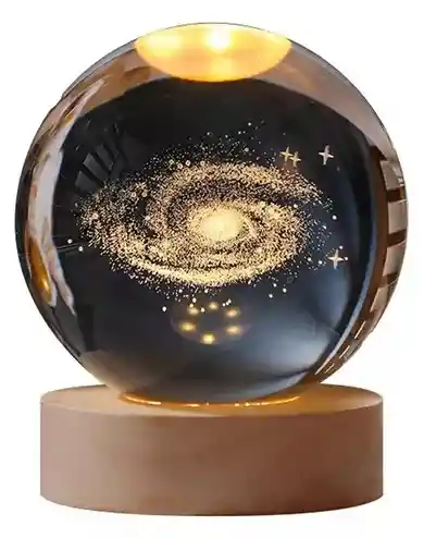 Lámpara Esfera De Cristal Galaxia