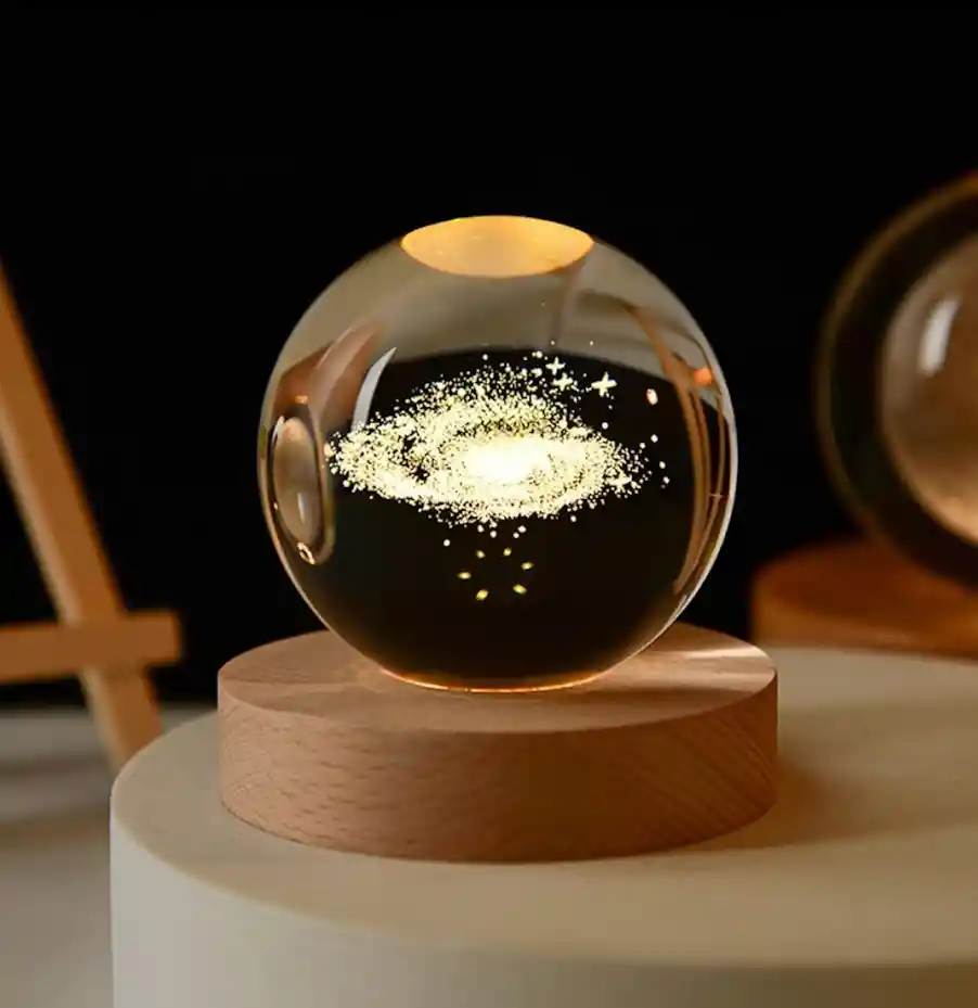 Lámpara Esfera De Cristal Galaxia