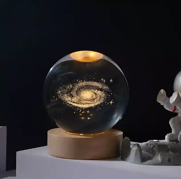 Lámpara Esfera De Cristal Galaxia
