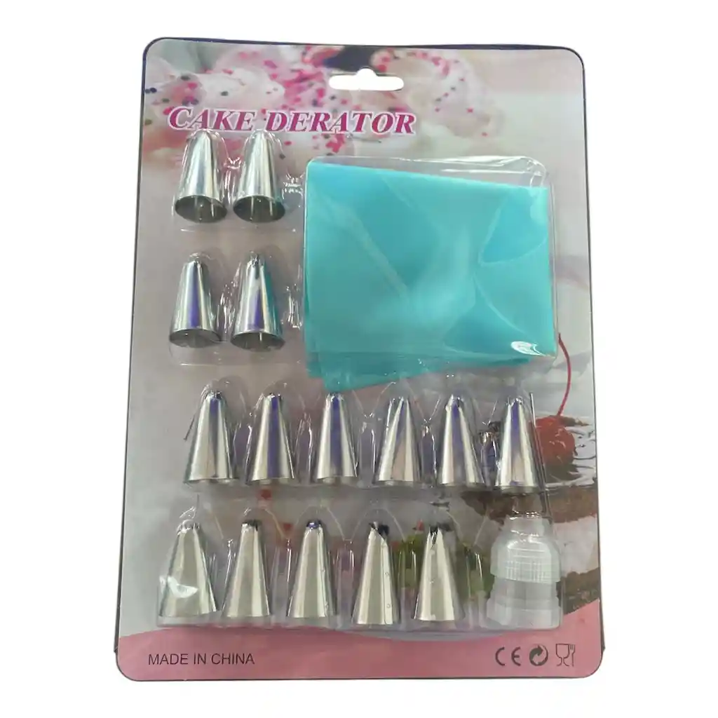 Manga Pastelera Con Quince Diseños De Boquilla