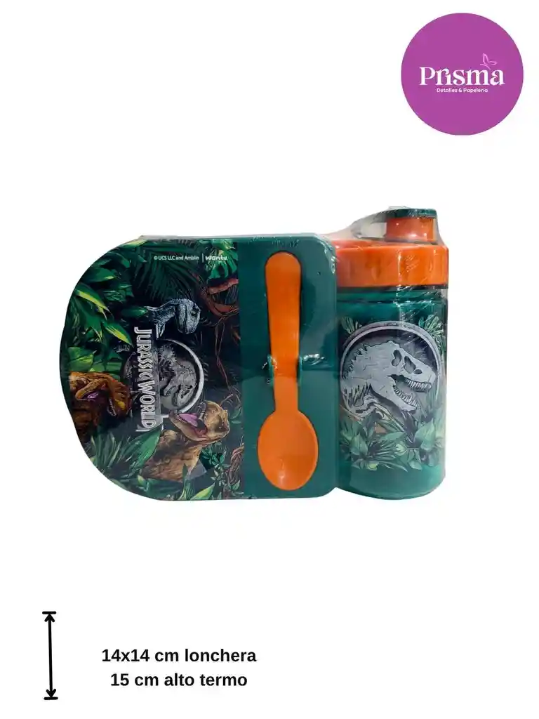 Lonchera + Termo Jurasic Park