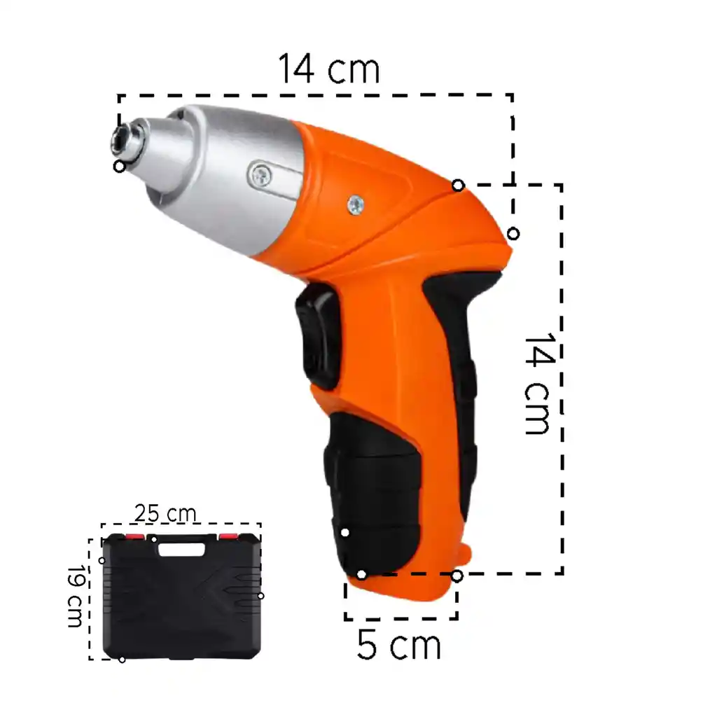 Destornillador Inhalámbrico Con Estuche