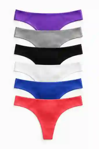 Dos Pantys Hilo En Seda Fria Brillante Talla L / Xl