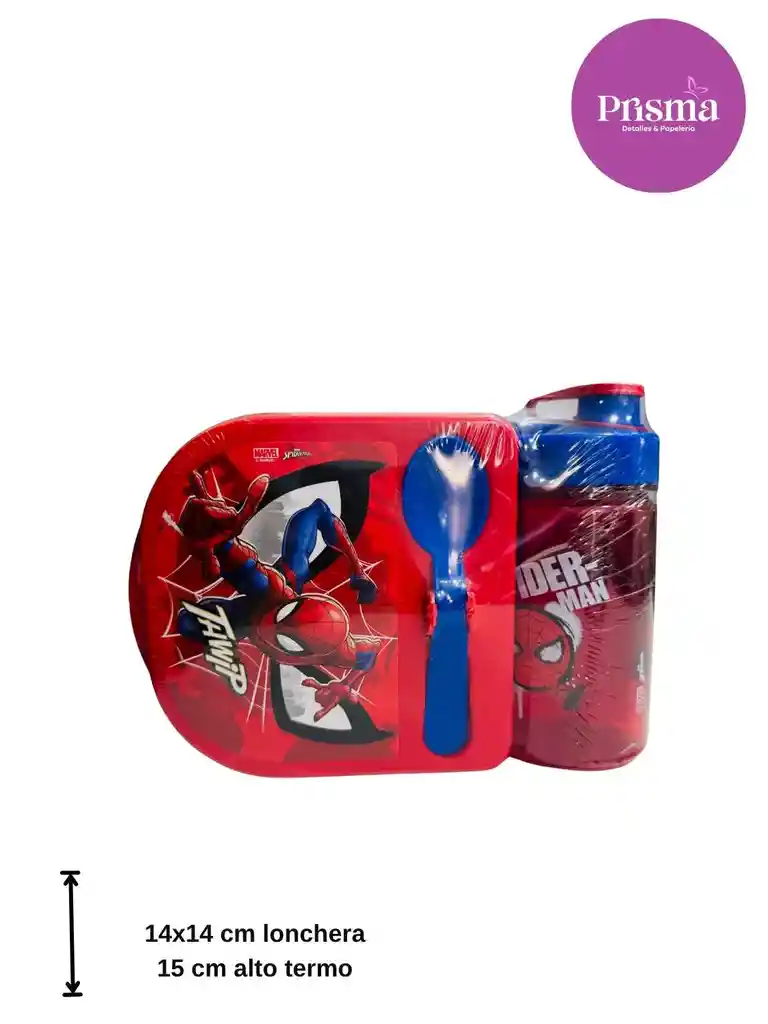 Lonchera + Termo Spiderman
