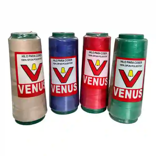 1 Tubo Hilo Tubino Marca Venus 120 De 100 Yardas Yds Verde Rojo Azul Beige