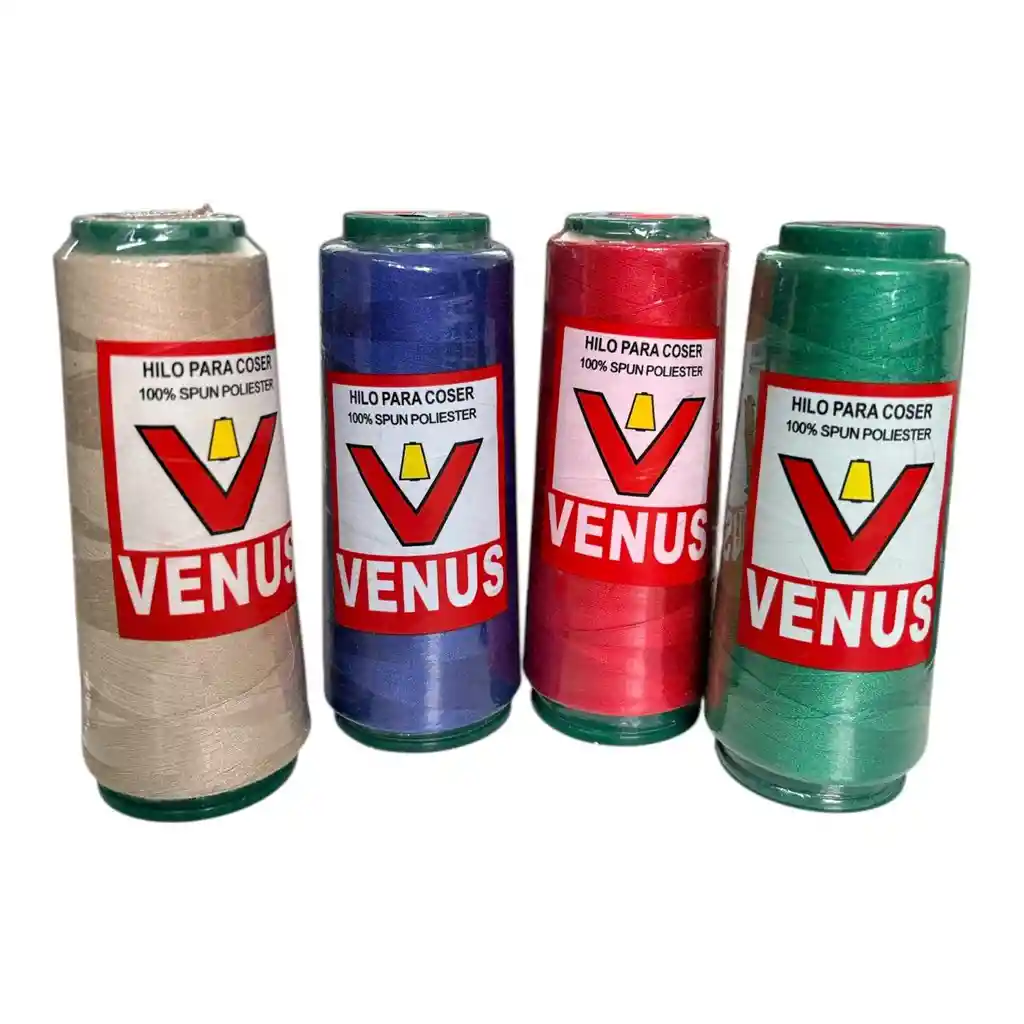1 Tubo Hilo Tubino Marca Venus 120 De 100 Yardas Yds Verde Rojo Azul Beige