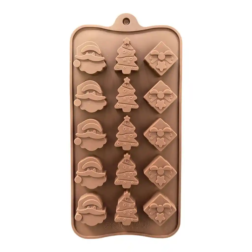 Molde Para Hornear O Hacer Diseños De Chocolate De Navidad