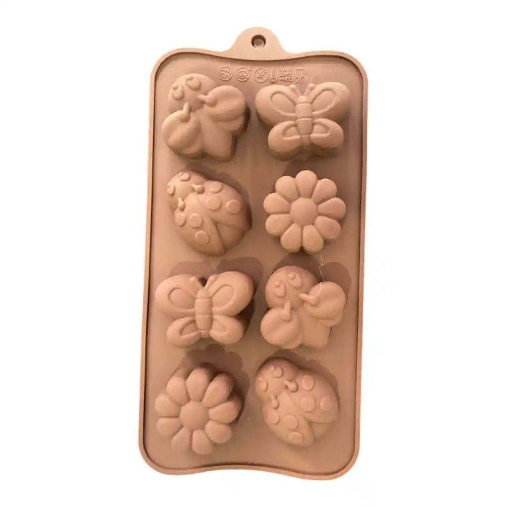 Molde Para Hornear O Hacer Diseños Para Chocolate De Forma De Flores Y Insectos