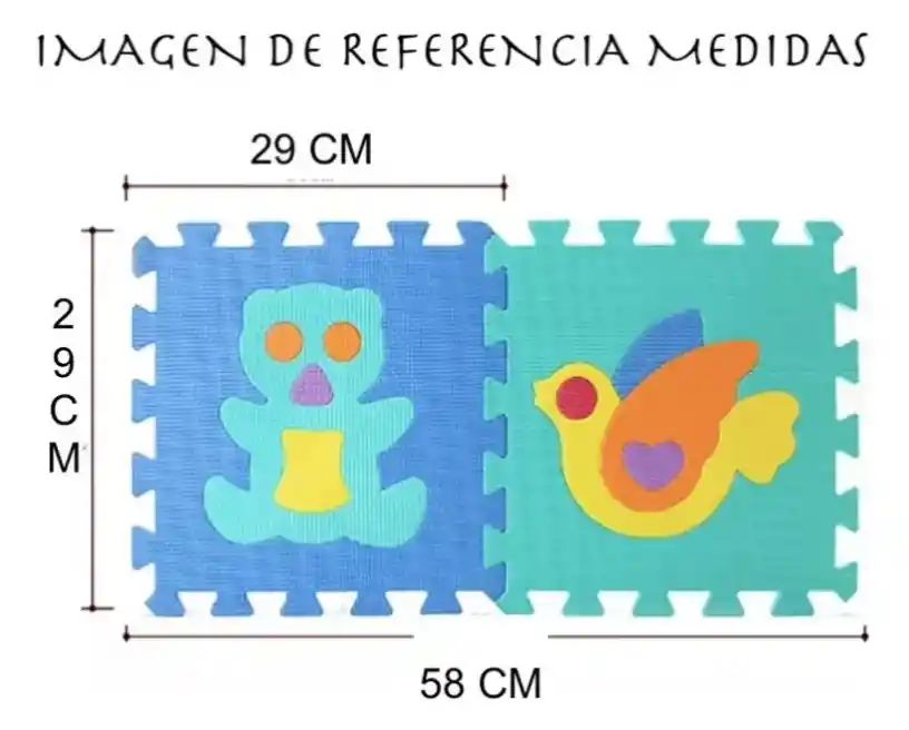 Tapete Alfombra Foammy Para Bebe X10 Piezas Frutitas