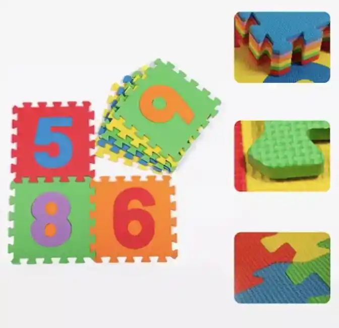 Tapete Alfombra Foammy Para Bebe X10 Piezas Frutitas