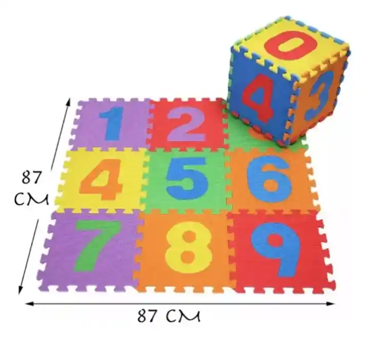 Tapete Alfombra Foammy Para Bebe X10 Piezas Transportes