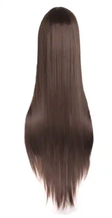 Peluca De Anime Extra Larga Y Sedosa Disfraz Cosplay Halloween Café Oscuro