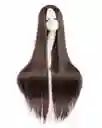 Peluca De Anime Extra Larga Y Sedosa Disfraz Cosplay Halloween Café Oscuro