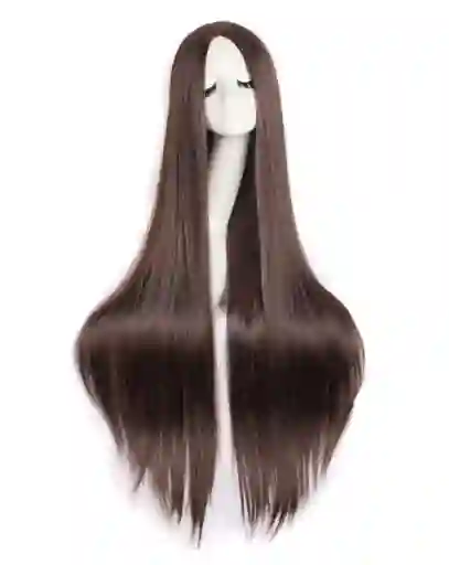 Peluca De Anime Extra Larga Y Sedosa Disfraz Cosplay Halloween Café Oscuro