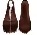 Peluca De Anime Extra Larga Y Sedosa Disfraz Cosplay Halloween Café Oscuro
