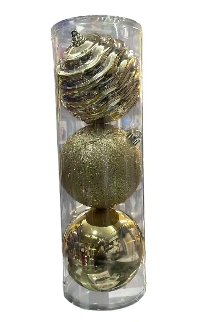 Bolas De Navidad 15 Cm X 3 Unidades Bolas Navideñas Decoracion Navideña
