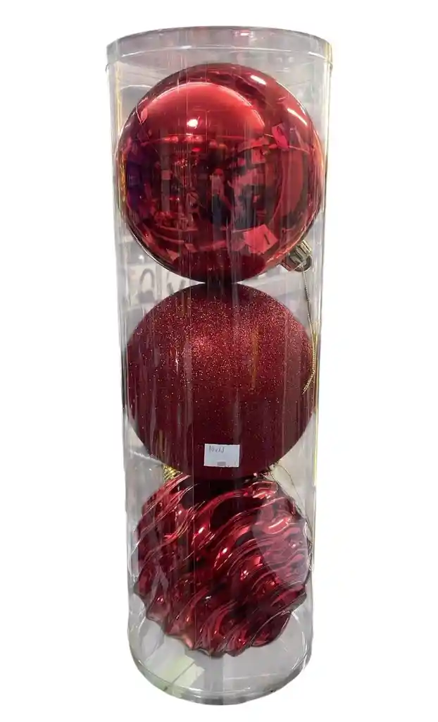 Bolas De Navidad 15 Cm X 3 Unidades Bolas Navideñas Decoracion Navideña