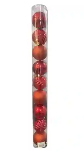 Bolas De Navidad 8 Cm X 9 Unidades Bolas Navideñas Decoracion Navideña