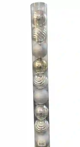 Bolas De Navidad 8 Cm X 9 Unidades Bolas Navideñas Decoracion Navideña