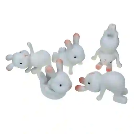 Set De Conejos Yoga Decorativos En Resina