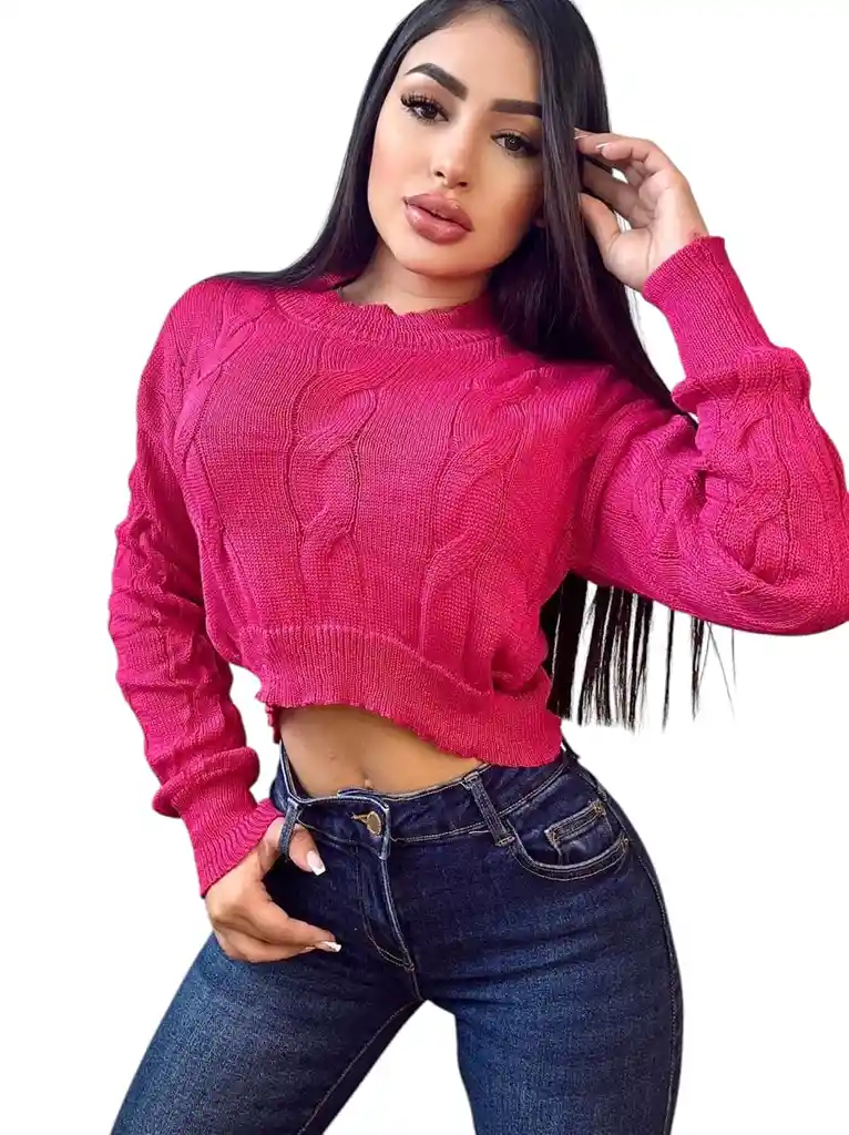 Suéter Para Mujer Con Trenzas Holgado ,ombliguero Talla Unica