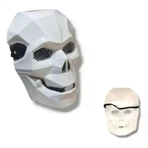 Mascara De Calavera Blanca