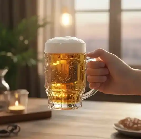 Vaso Cervecero Hamburgo X6 Unidades Color Trasparente Cristar