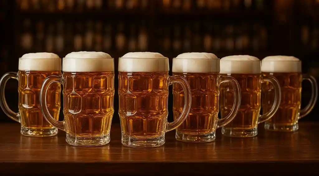 Vaso Cervecero Hamburgo X6 Unidades Color Trasparente Cristar