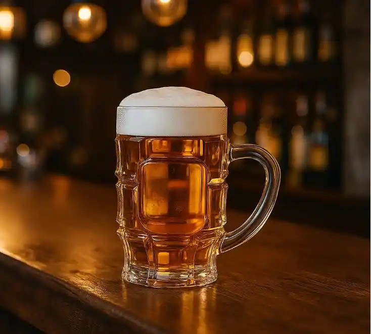 Vaso Cervecero Hamburgo X6 Unidades Color Trasparente Cristar