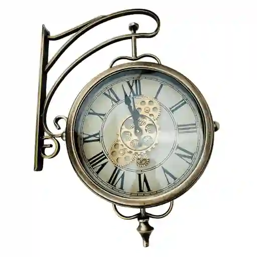 Reloj Metálico De Lujo Con Maquinaria Visible