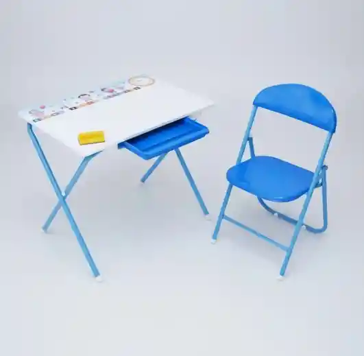 Escritorio Infantil Tablero Borrable Kínder Niño Plegable