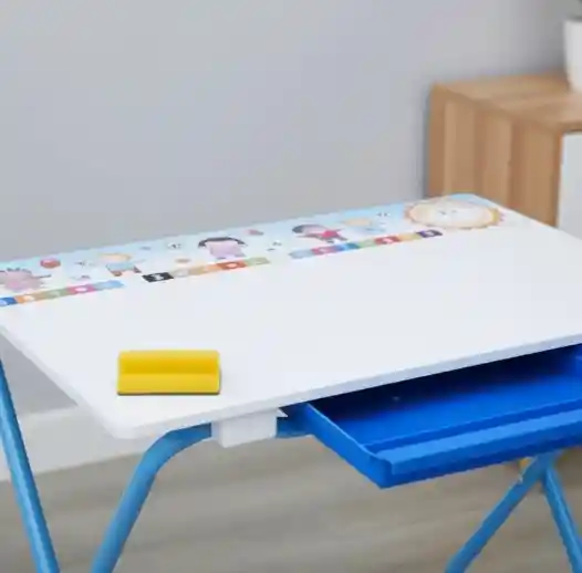 Escritorio Infantil Tablero Borrable Kínder Niño Plegable