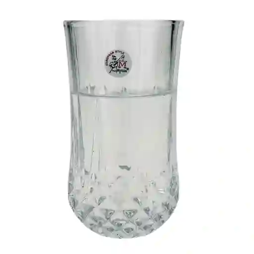Juego De Vasos Largos En Cristal X6