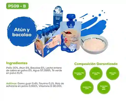 Snack Creamy Batido Atún Y Bacalao X 6 Und Gato Calabaza Pets