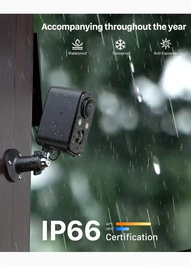 Cámara De Seguridad Solar Ihoxtx Df220 Protección En 2k