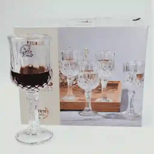 Set De Copas Para Aperitivo En Cristal X6