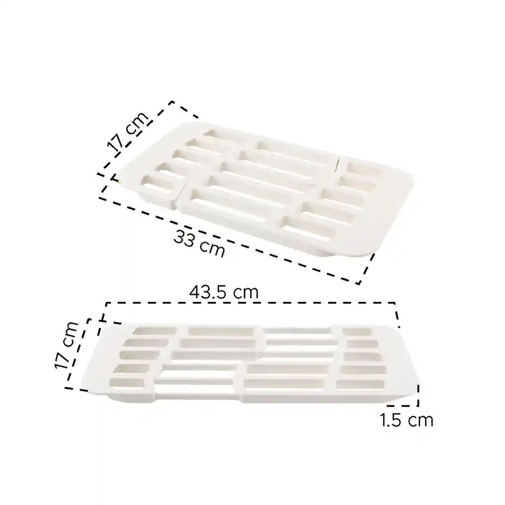 Escurridor Secaplatos De Platos Retráctil Blanco