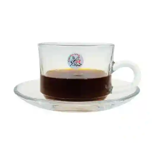 Juego De Pocillos Con Platos En Cristal