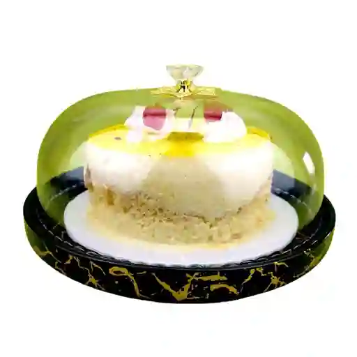Base Para Torta En Porcelana Con Tapa Acrílica