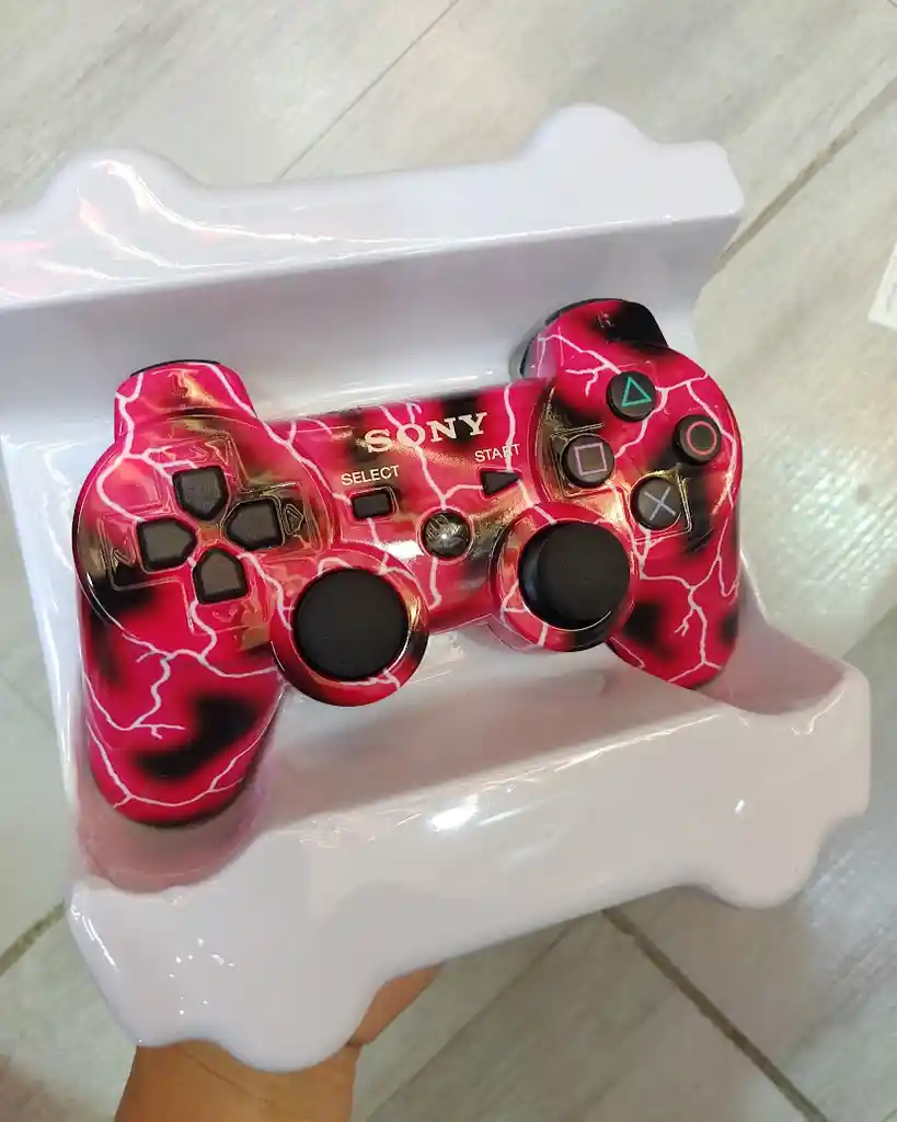 Control Mando Para Playstation 3 Dualshock 3 Rojo Con Rayos Sony