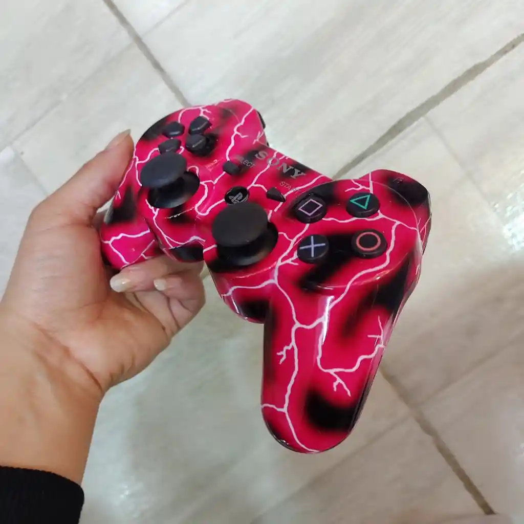 Control Mando Para Playstation 3 Dualshock 3 Rojo Con Rayos Sony