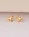 Entrelazos Aretes Bulldog Francés Mini