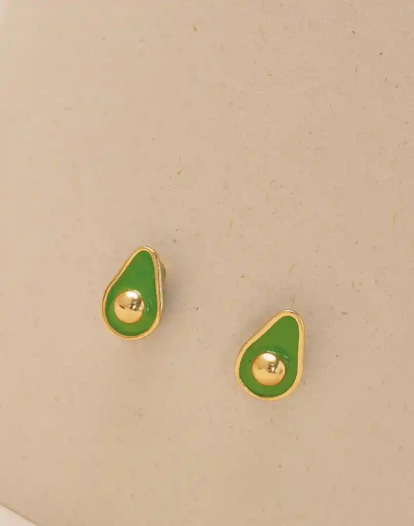 Entrelazos Aretes Aguacate