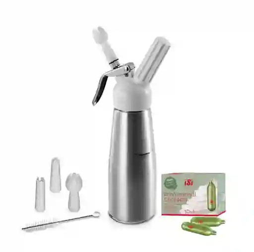 Dispensador Crema Chantilly Mas Caja De Capsulas X 10 Isi