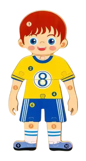 Rompecabeza Didactico Infantil Montessori Futbolista