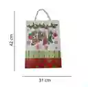 Bolsa De Regalo Navidad Botas Navideñas Grande 42 Cm X 31 Cm