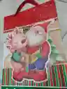 Bolsa De Regalo Navidad Papa Noel Grande 42 Cm X 31 Cm