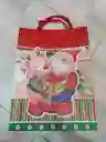 Bolsa De Regalo Navidad Papa Noel Grande 42 Cm X 31 Cm