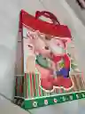 Bolsa De Regalo Navidad Papa Noel Grande 42 Cm X 31 Cm