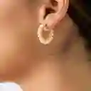 Candongas Tejidas Entre Perlas